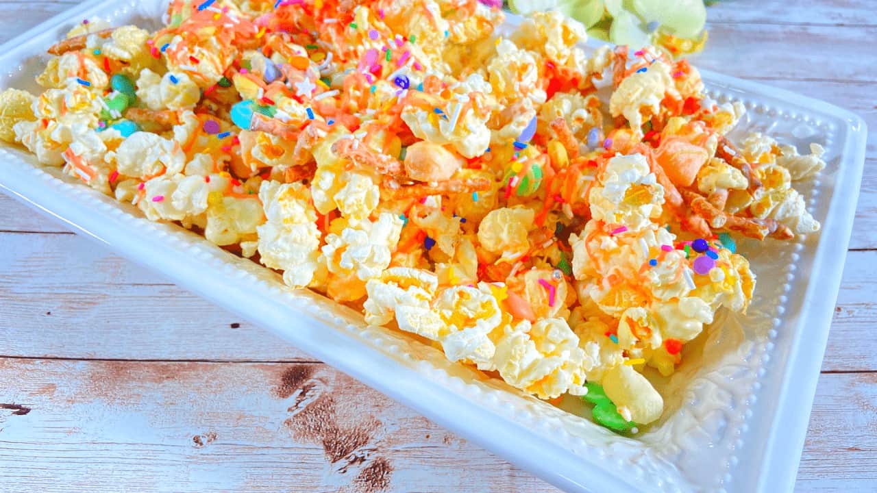 Bunny Bait funfetti popcorn